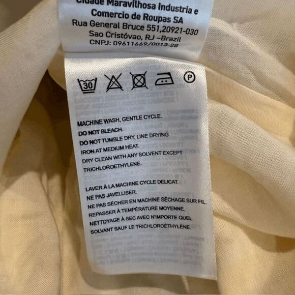 NWT Farm Rio Ainika Tapestry Yellow One Shoulder Maxi Dress Seashell Size Small - Picture 15 of 16